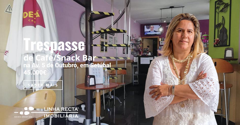 Trespasse de café/Snack Bar na Avenida 5 de Outubro em Setúbal – Ref.ª CT-001.21