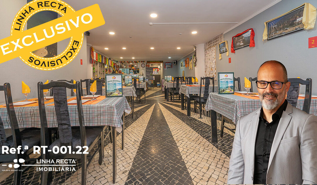 Restaurante equipado e a funcionar, na Baixa de Setúbal – Trespasse 40.000€ – Ref.ª RT-001.22