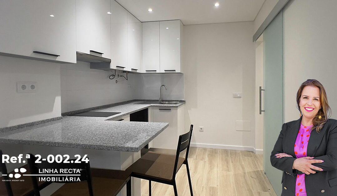 Apartamento T1, R/C, completamente renovado, na Fonte do Lavra – Refª 2-002.24