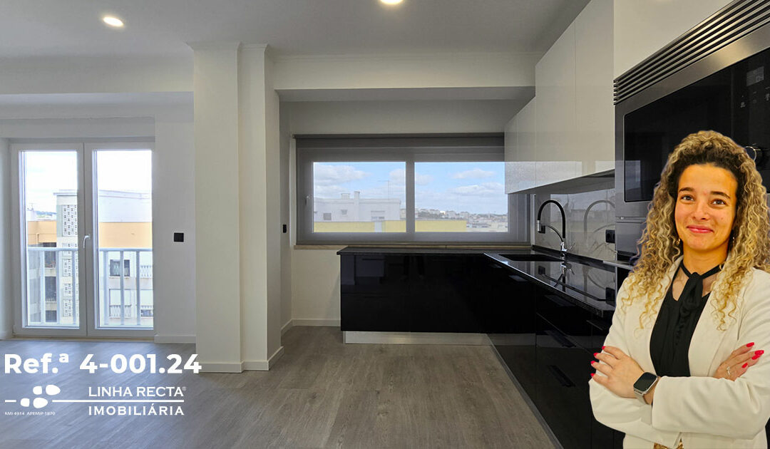Apartamento T3, remodelado e com cozinha equipada, no Bairro do Liceu – Ref.ª 4-001.24