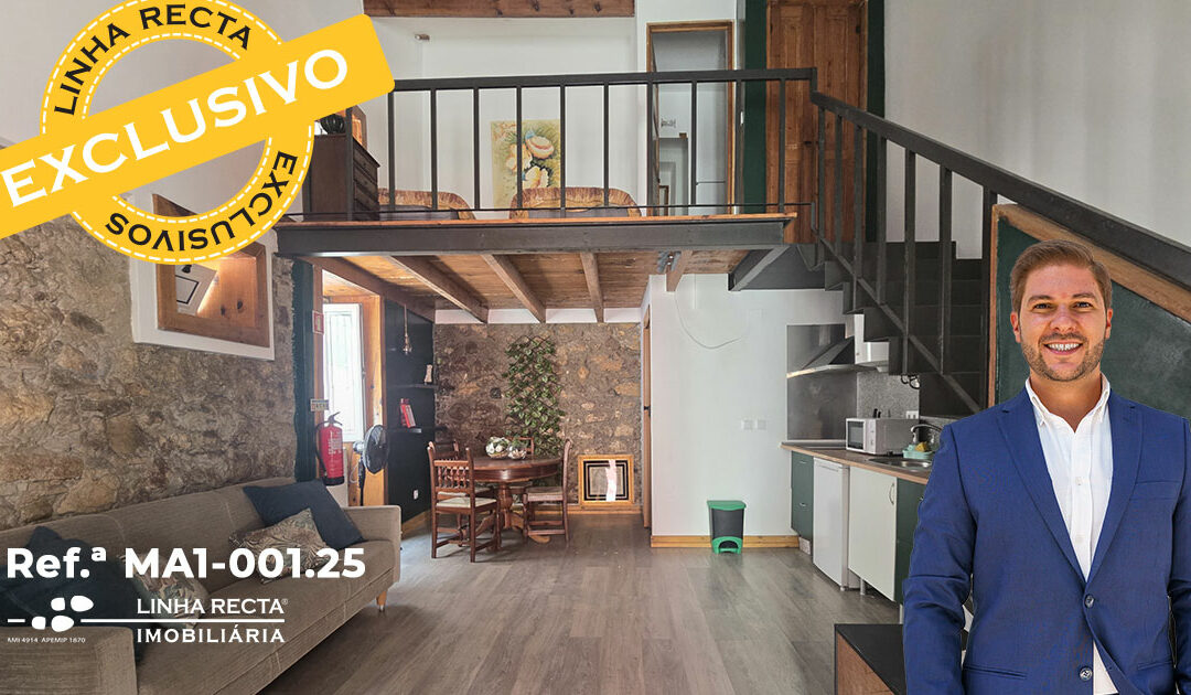 T0 com mezzanine, no centro de Setúbal – Cozinha Equipada e Mobilado – Refª MA1-001.25