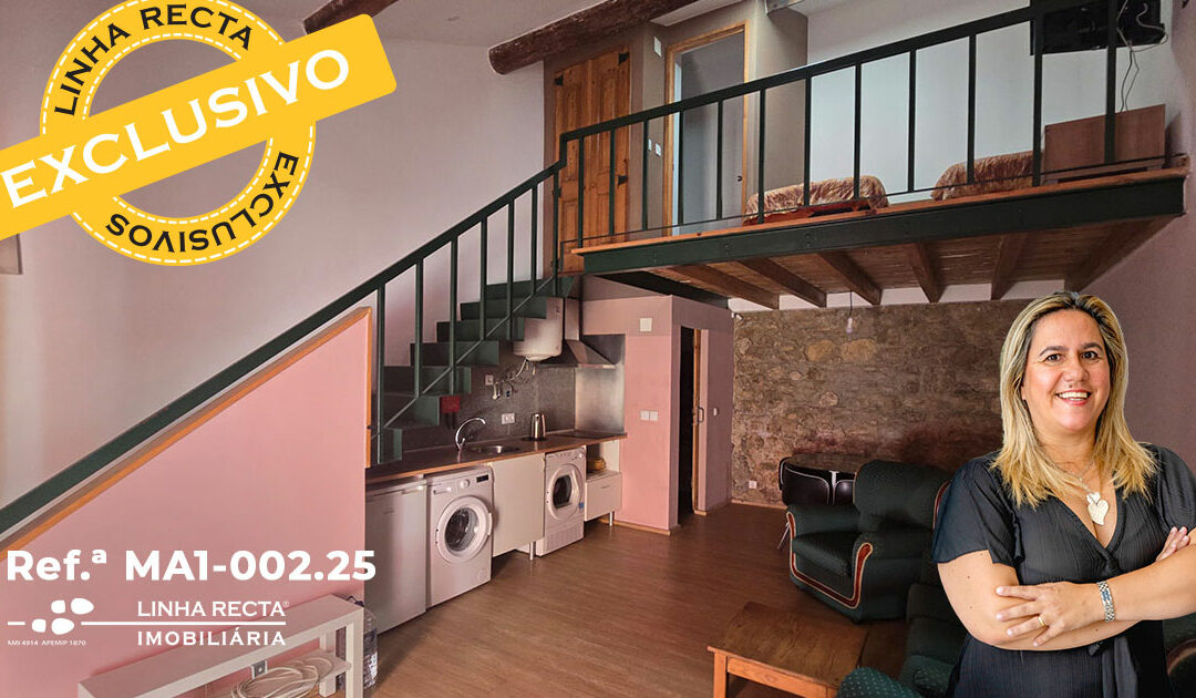 T0 com mezzanine, no centro de Setúbal – Cozinha Equipada e Mobilado – Refª MA1-002.25