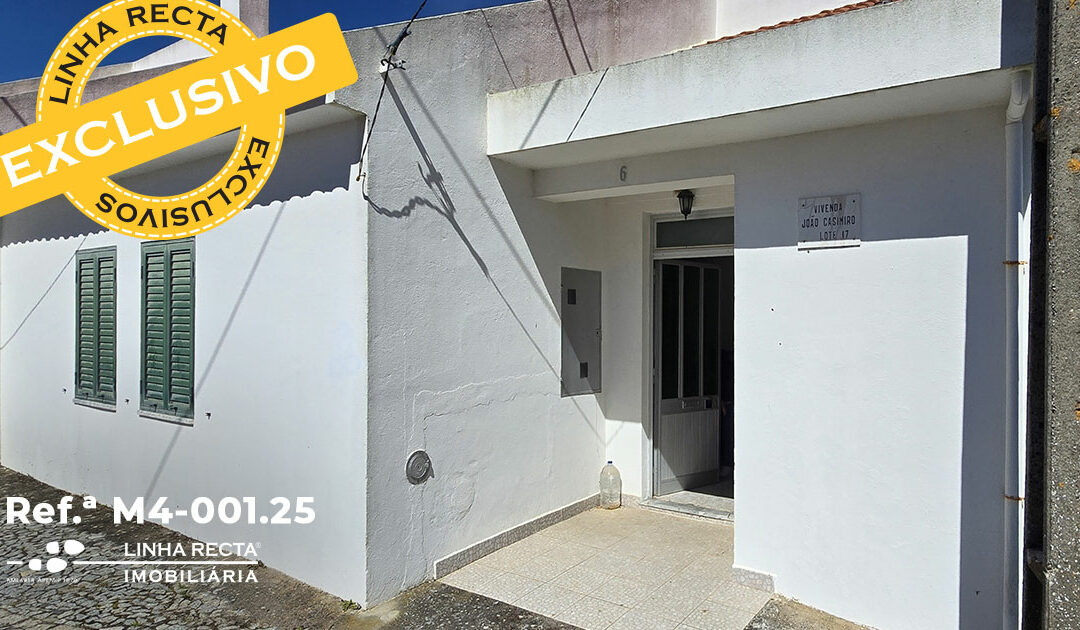 Moradia típica, no centro da vila de Pavia, com quintal, garagem e sótão – Refª M4-001.25
