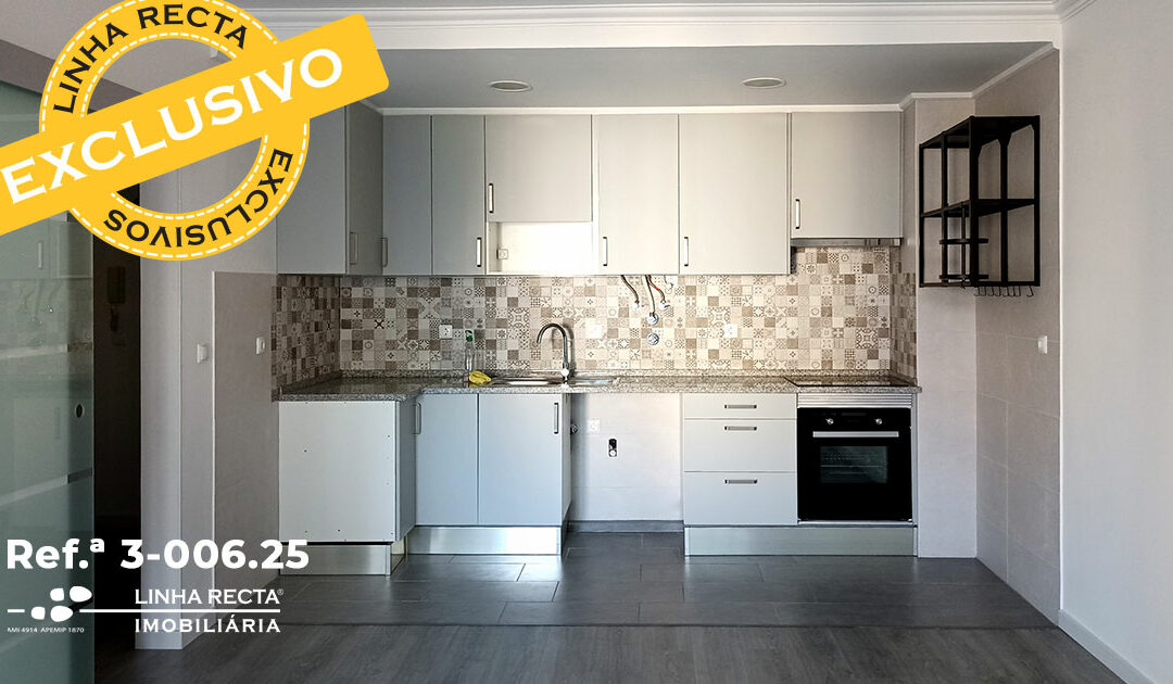 Apartamento de 3 assoalhadas, completamente remodelado, com elevador,na Tetra em Setúbal – Refª 3-006.25