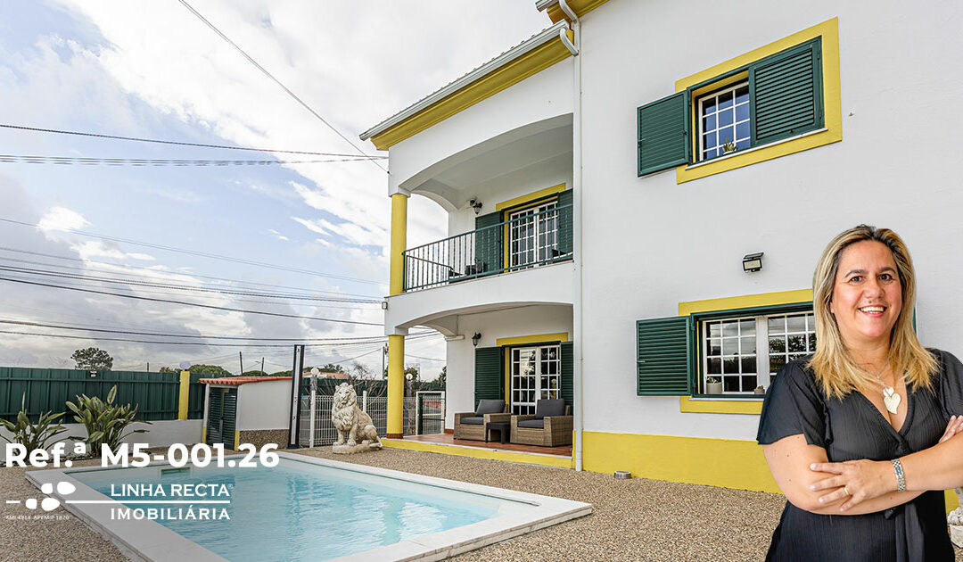 Moradia T5+3, mobilada, com piscina, churrasqueira coberta e pomar, na Lagoinha – Refª M5-001.26