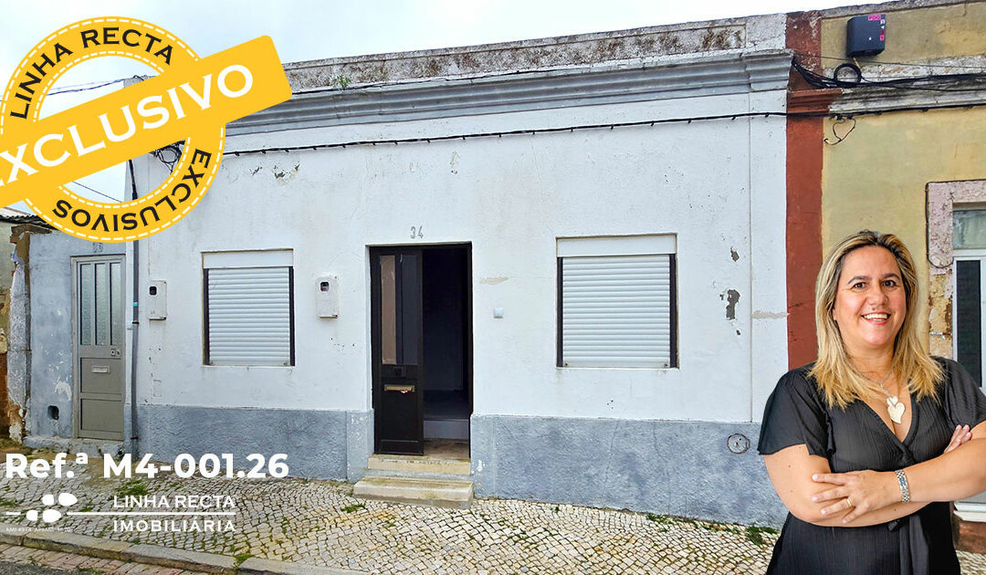 Moradia térrea, para reconstruir, no Bairro Santos Nicolau, em Setúbal – Refª M4-001.26