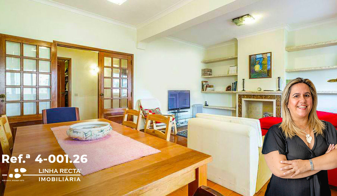 Apartamento T3+1, muito central, no Bairro do Montalvão, em Setúbal – Refª 4-001.26