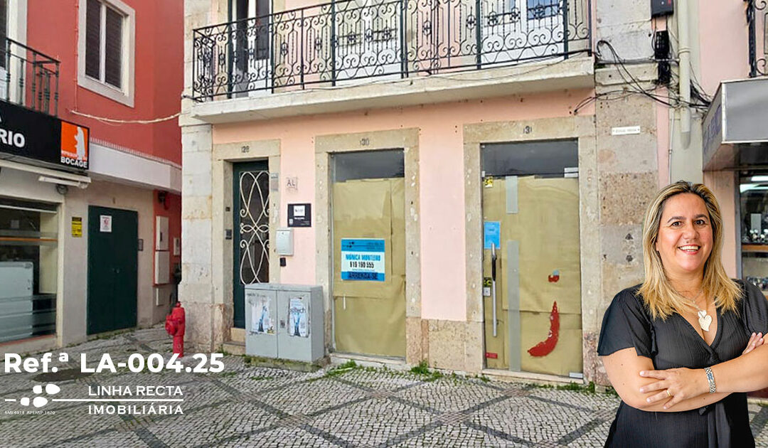 Loja, para arrendar, na Praça do Bocage em Setúbal – Refª LA-004.25