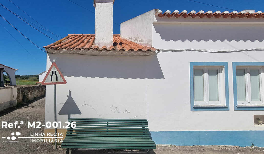Moradia T1, térrea, com quintal, geminada, em Almodóvar – Refª M2-001.26