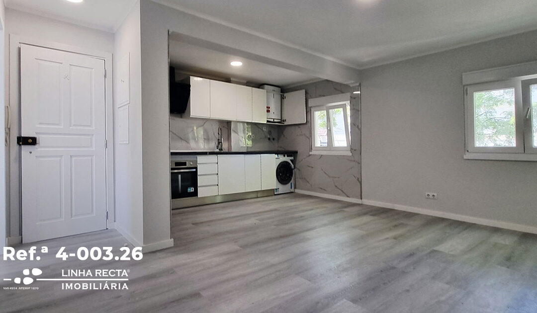 Apartamento T3, remodelado, pronto a habitar, a 7km de Lisboa – Refª 4-003.26