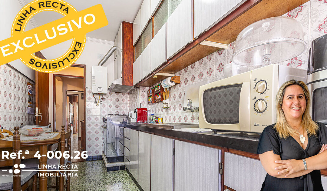 Apartamento T3, em segundo andar na Camarinha – Refª 4-006.26